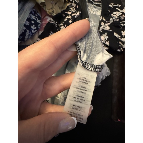 Karl Lagerfeld Blouse Women's L Floral Pink Bow Office Career Feminine - Picture 4 of 7